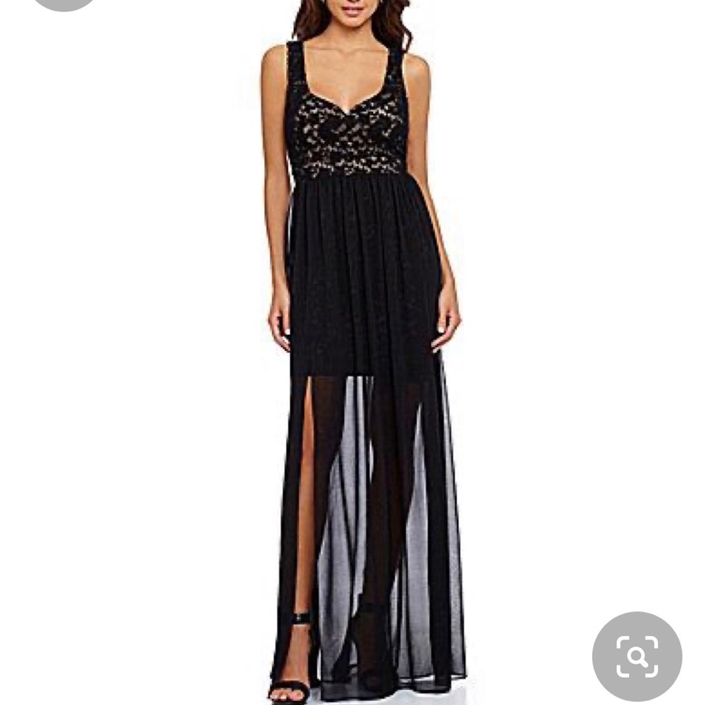 Gianni Bini Black McGoun Lace Maxi Dress